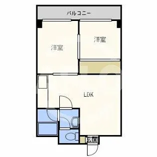 ラパンジール阿波座【3階】の間取り