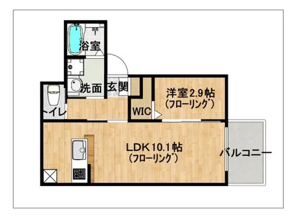 ウィルメゾン和白駅前【2階】の間取り
