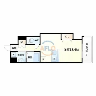 パストラーレ江坂【5階】の間取り