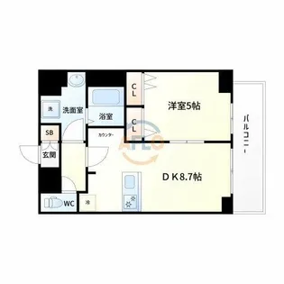 プレサンス新大阪クレスタ【12階】の間取り