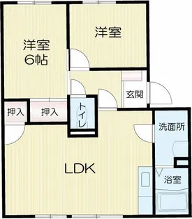 ド・ミール中野【2階】の間取り