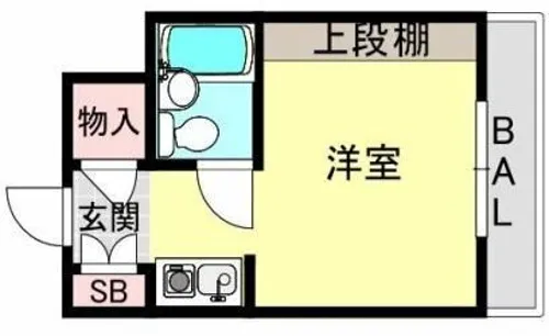 エステマール大阪城【8階】の間取り