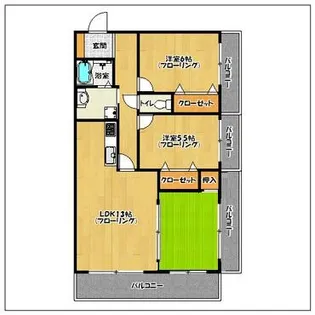 ハレカウア【801号室】の間取り