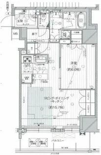 プレサンスレジェンド大阪新町タワー【4階】の間取り