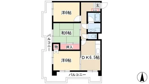 ISM徳川RESIDENCE【1103号室】の間取り
