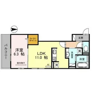 アデウ ドゥーエ【1階】の間取り