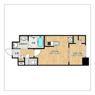 グランミレ薬院【4階】の間取り