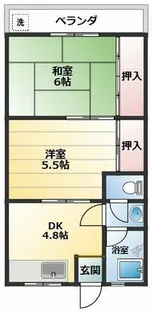 マンション雑賀屋【16号室】の間取り