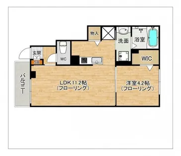 ラウレア【Ⅰ101号室】の間取り