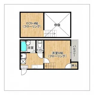 プチメゾン南福岡【2階】の間取り