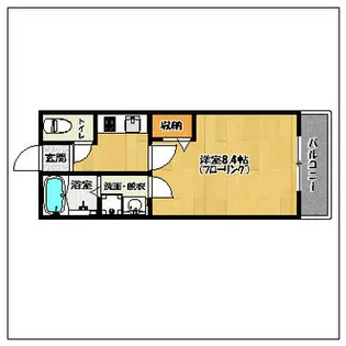 クレフラスト小戸【B203号室】の間取り