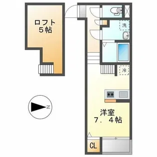 ブライト鶴舞【1階】の間取り