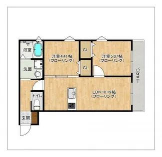 ヴェルジュ大野城レジデンシャルスイート【3階】の間取り