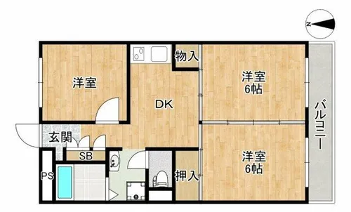 大阪府箕面市稲1丁目【マンション】の間取り