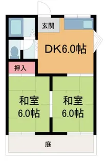 安井ハイツ【1階】の間取り