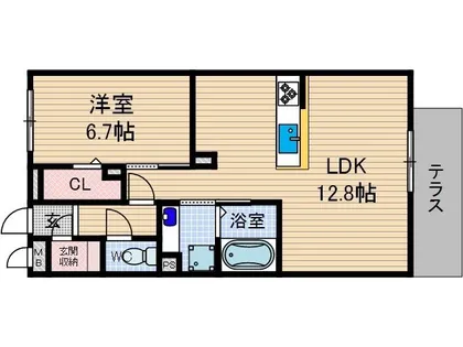 エスタシオン【1階】の間取り