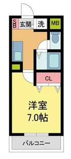 ハートランド甲東園【2階】の間取り