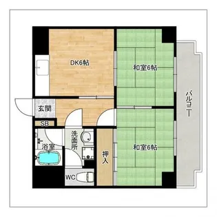エバーライフ香椎第2【2階】の間取り