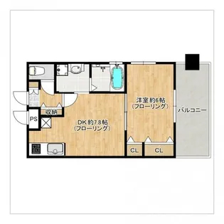 レジディア博多Ⅱ【8階】の間取り