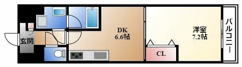 フレール上前津【11階】の間取り