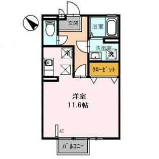 CREATION【103号室】の間取り