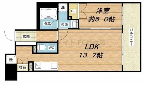 プライムアーバン堺筋本町【5階】の間取り