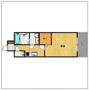 コモテリア渡辺通【3階】の間取り