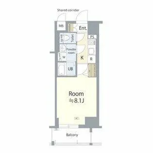 エスリード名古屋東別院【3階】の間取り