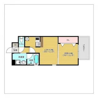 エンクレスト六本松III【13階】の間取り