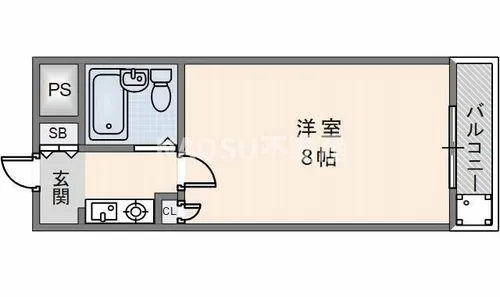 スタジオLH【2013号室】の間取り