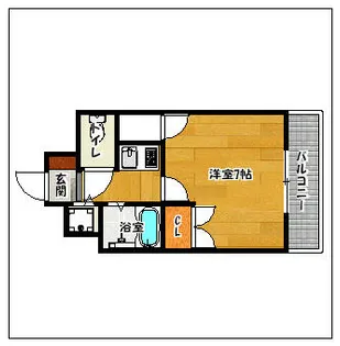 シャトレ21大手門【5階】の間取り