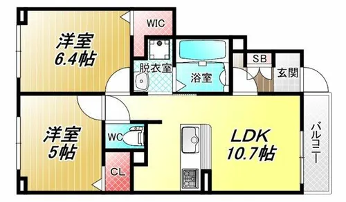 カステーロ太田【1階】の間取り