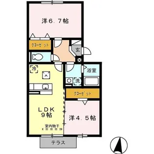 グレイス・イナミツⅡ【1階】の間取り