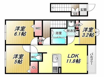 カステーロ太田【2階】の間取り
