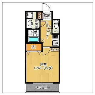 エンクレスト博多駅前III【9階】の間取り