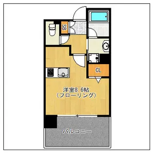 プライムスクエア【713号室】の間取り