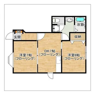 プレイスメゾンI【104号室】の間取り