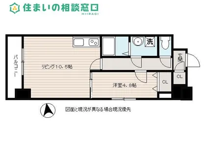 S-RESIDENCE岡崎公園aureate【13階】の間取り