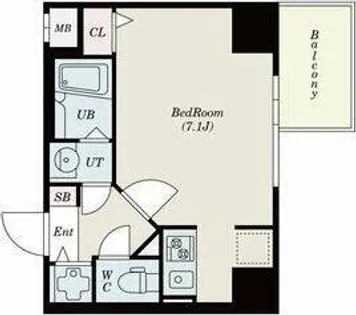 S-RESIDENCE難波Briller【9階】の間取り