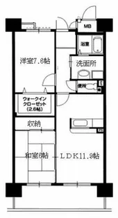 メイビスタ大淀【8階】の間取り