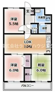 大阪府寝屋川市下木田町【マンション】の間取り