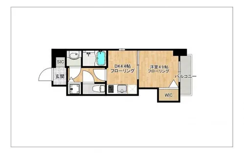 ローズモント・フレア博多【8階】の間取り