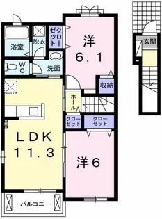 コッティ21【2階】の間取り