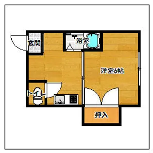 エクセル大手門【401号室】の間取り