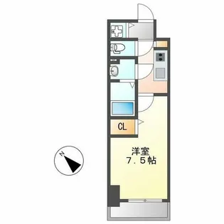 エスリード新栄プライム【4階】の間取り
