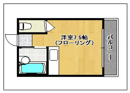 大産西新マンション【607号室】の間取り