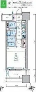 リヴシティ鶴舞【202号室】の間取り