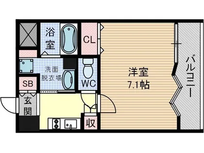 1Kの間取り画像