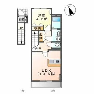アネックス成海【2階】の間取り