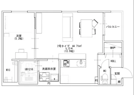 レガリストH.S.【1階】の間取り